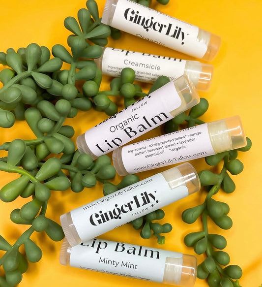 Organic Tallow Lip Balm – Natural Hydration & Moisture for Soft, Smooth Lips