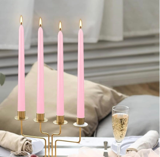 Pink Taper Candles