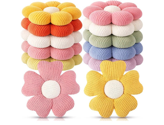 Plush Throw Pillow, Flower