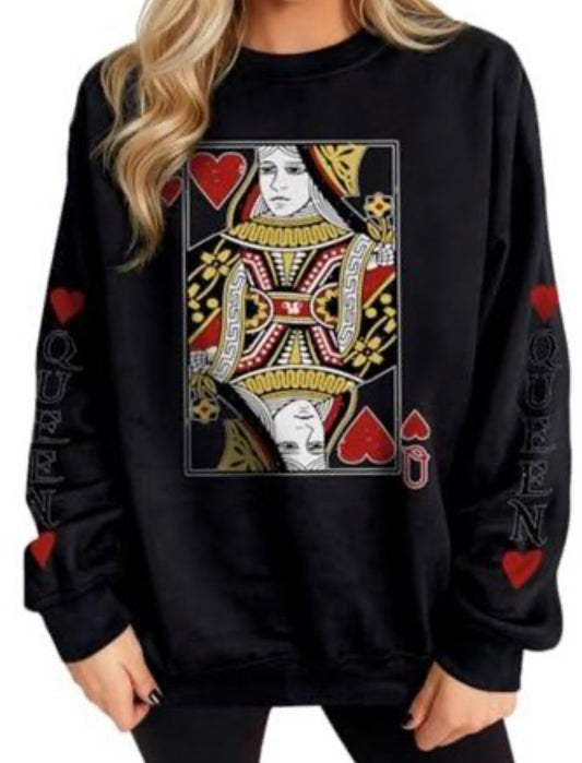 Queen Of Hearts Sweatshirt