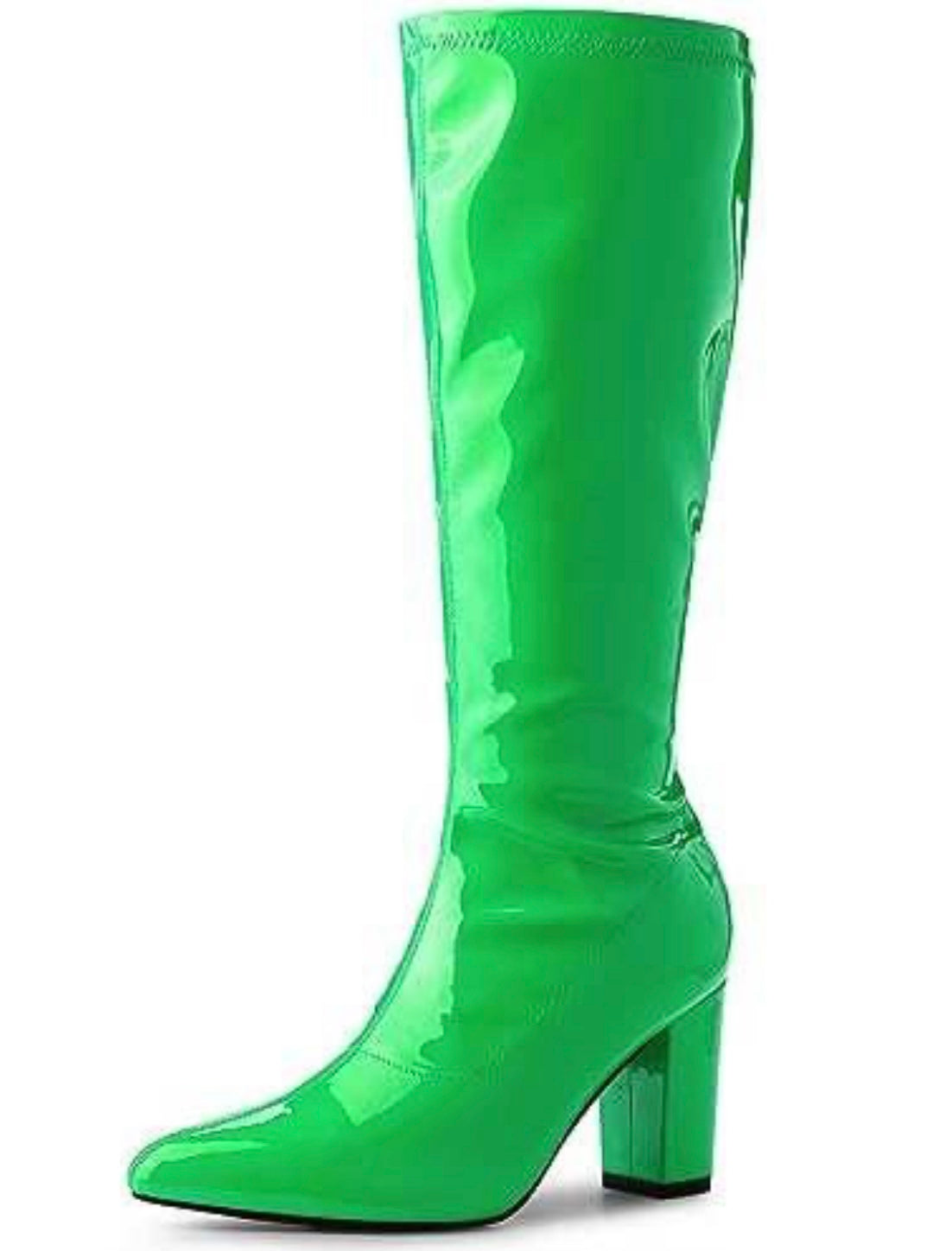 Green Knee High Boots