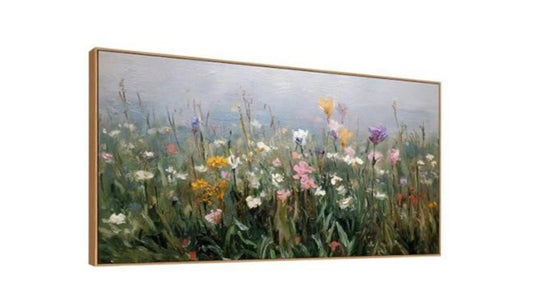 Abstract Wildflower Canvas Wall Art