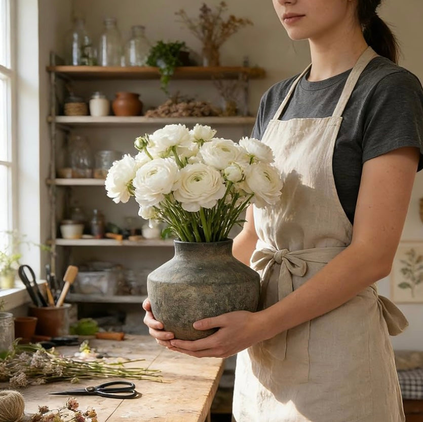 Small Flower Rustic Vase