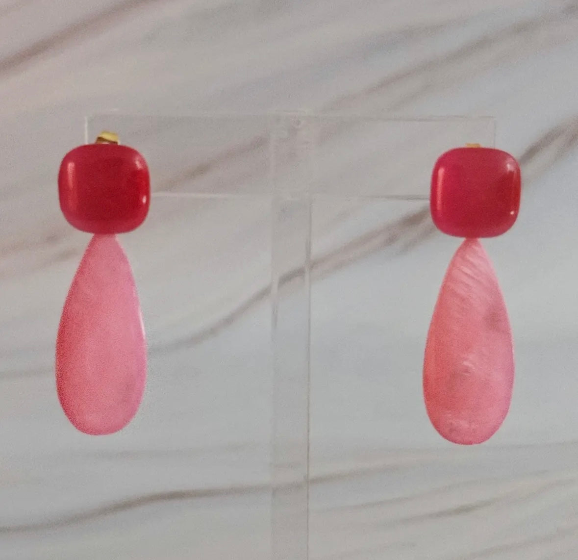 Pastel Breeze Double Stone Earrings