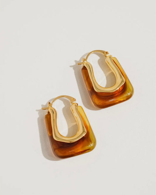 Talia 18K Gold U-Shaped Boho
Hoop Earring