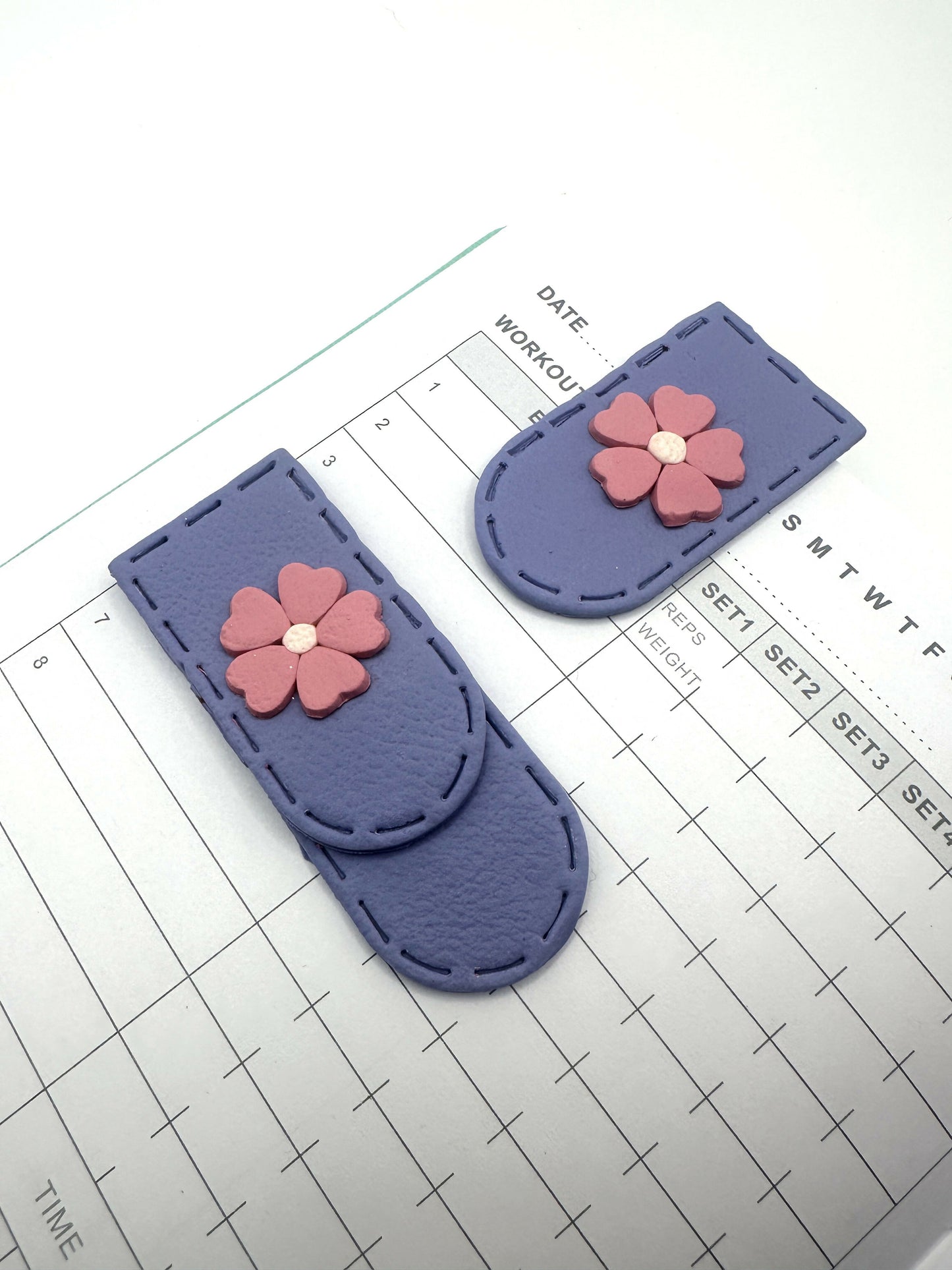 Purple and Pink Flower Bookmark