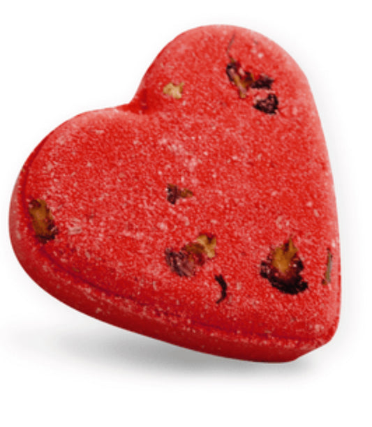 Red Rose Heart Shaped Bath Bomb