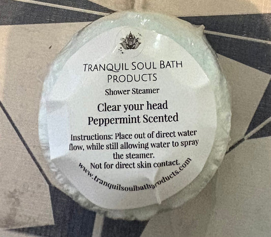Peppermint Scented Shower Steamer