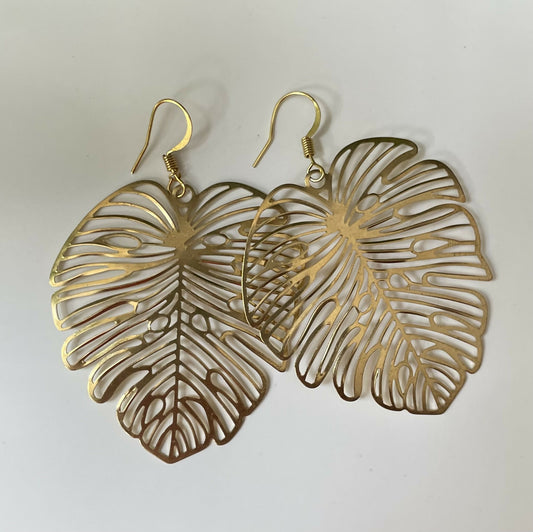 Monsters Leaf Earrings