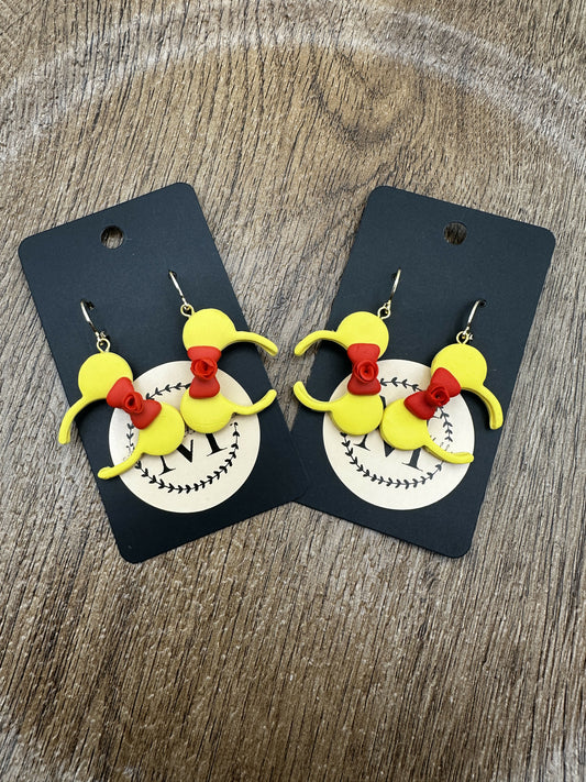 Loves Books Polymer Clay Earrings