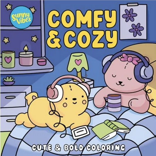 Comfy & Cozy: Cute & Bold Coloring (Sunny Vibes)