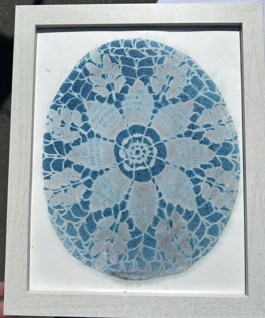 8 x 10 Vintage Doily Print