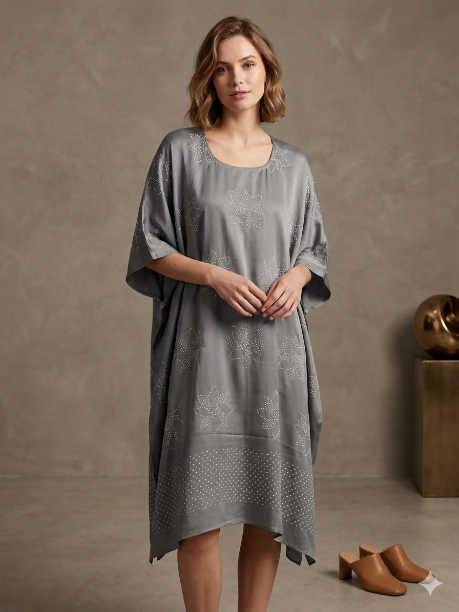 The Artisanal Ombre Silk Dress