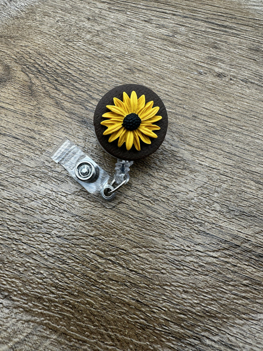 Sunflower ID Badge Reel