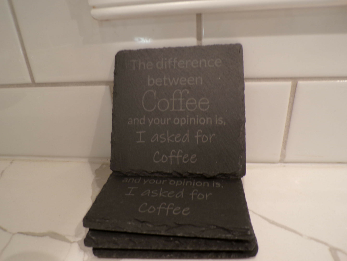 Slate Laser Coasters