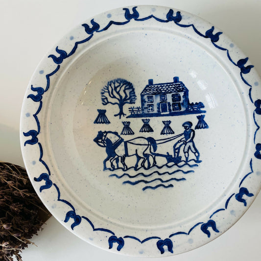 Vintage Poppytrail Provincial Blue Bowl