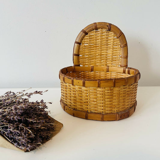 Vintage Wicker Planter