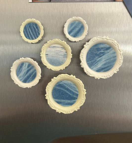 Vintage Chantilly Blue Magnets