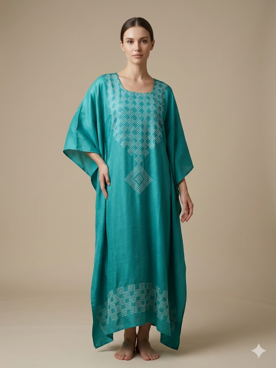 The Artisanal Ombre Silk Dress