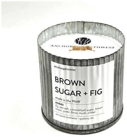 Brown Sugar & Fig Rustic Tin Soy Candle