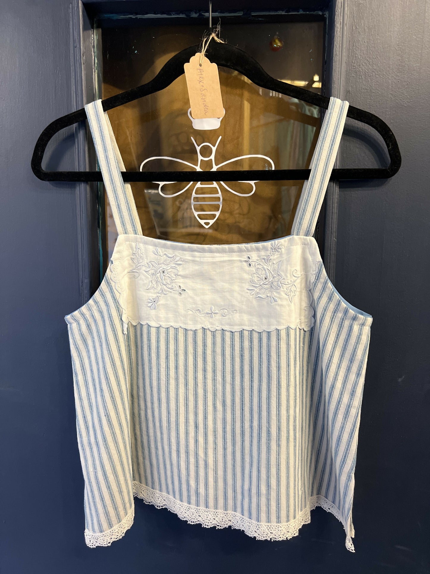 Stripes Reclaimed Doily Tank