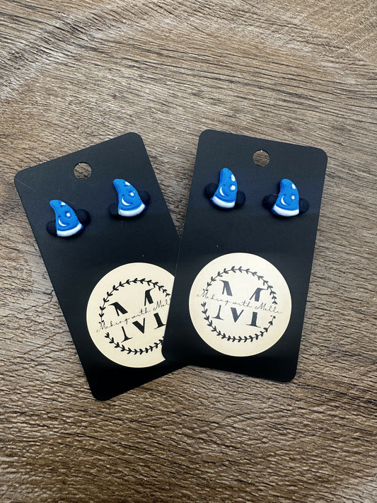 Magic Hat Stud Polymer Clay Earrings