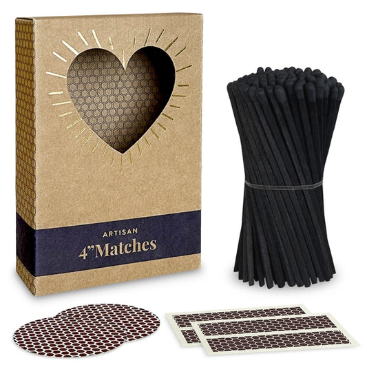 4" Refill Matches - Colors of Your Choice + Striker Stickers
