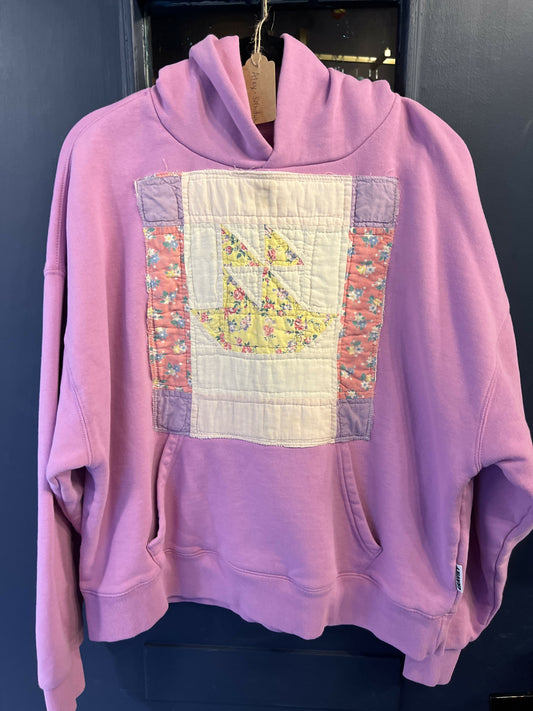 Sailboat Quilted Sweatshirt