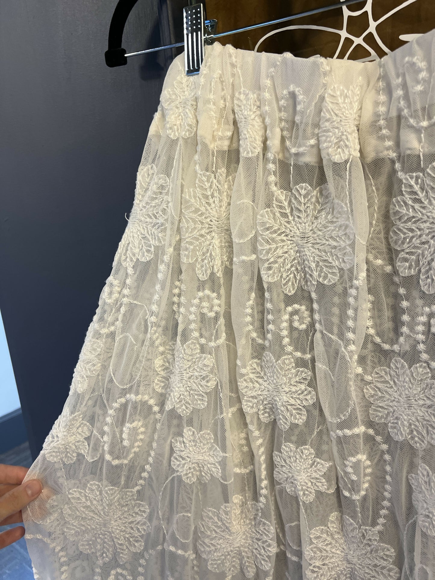 Floral Lace Maxi Skirt