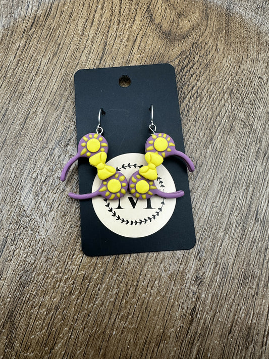 Long Hair Don't Care Polymer Clay Earrings