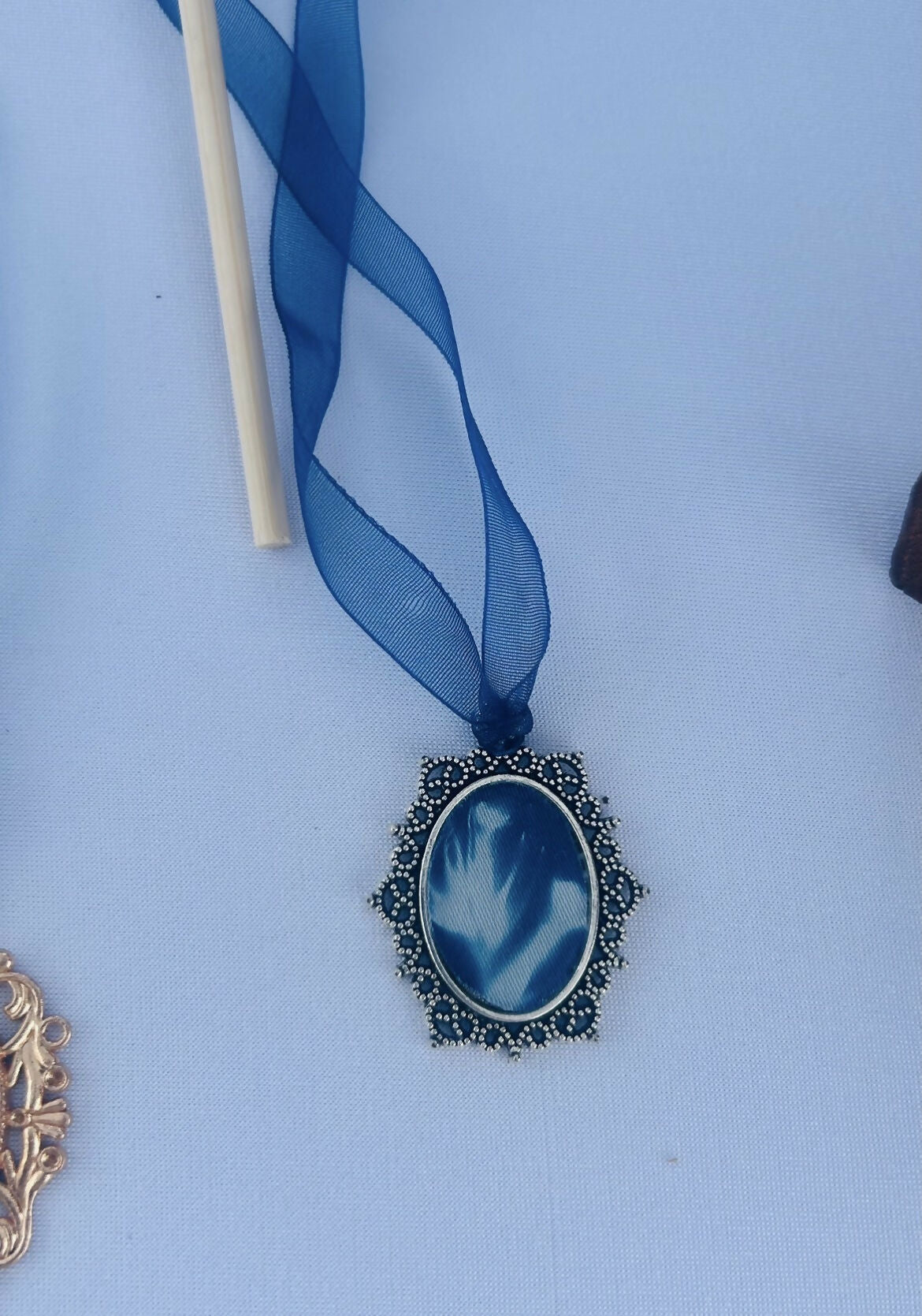 Silver Trumpet Necklace