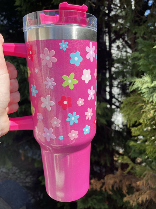 Flower 40oz Tumbler