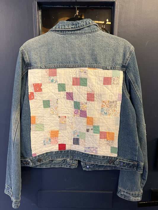Grandmas Quilted Jean Jacket
