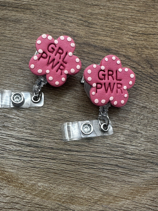 GRL PWR ID Badge Reel