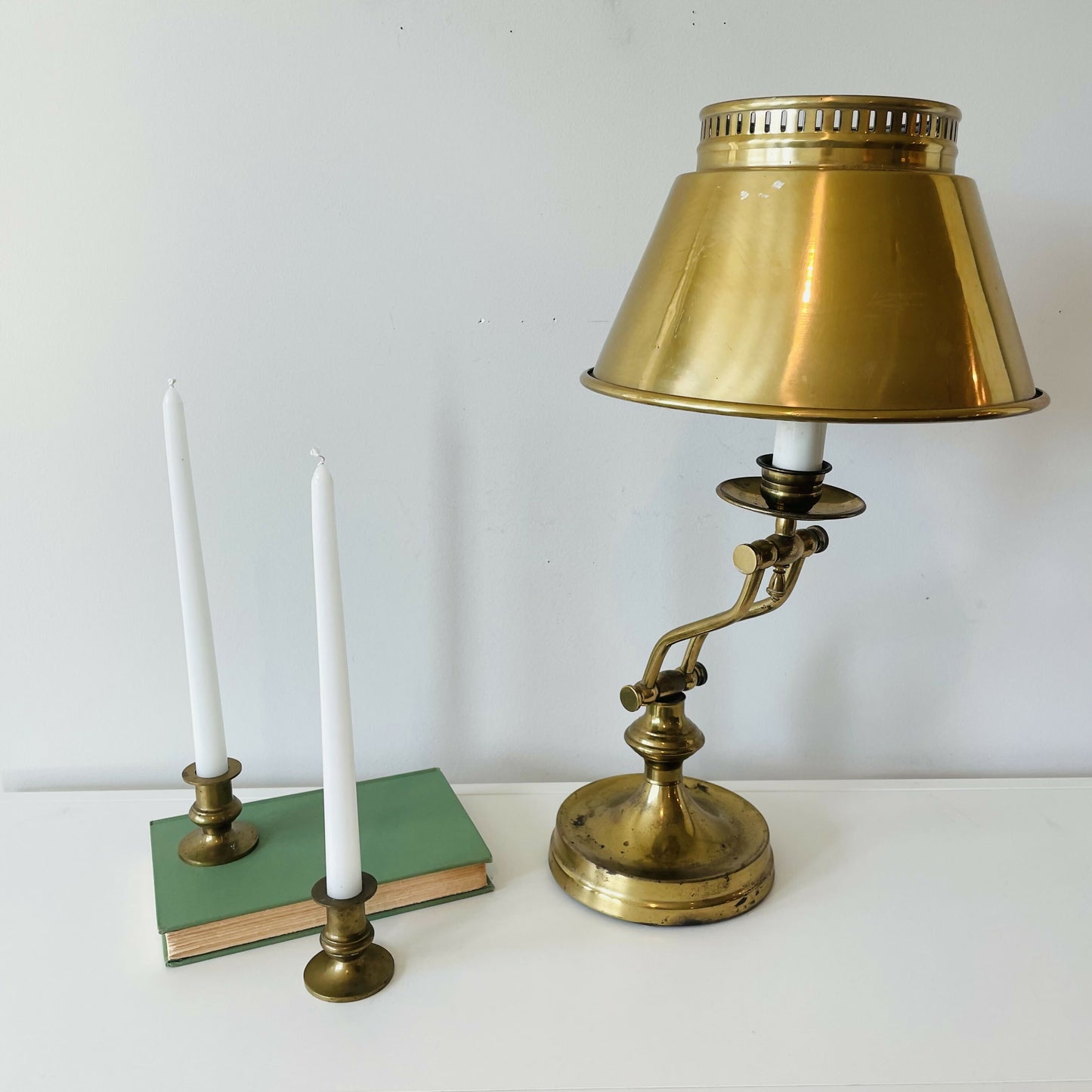 Vintage Brass Desk Lamp