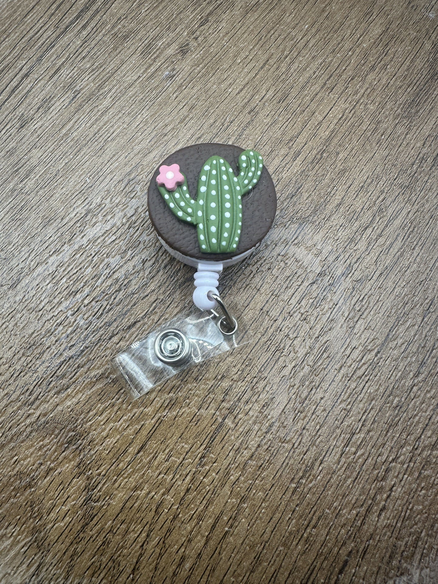 Cactus ID Badge Reel
