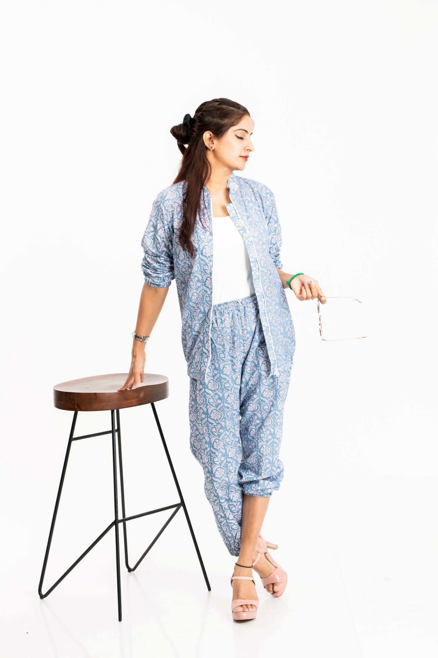 Geometric Print Jogger Sets