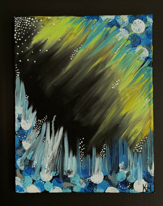 Blue/Green Abstract Painting