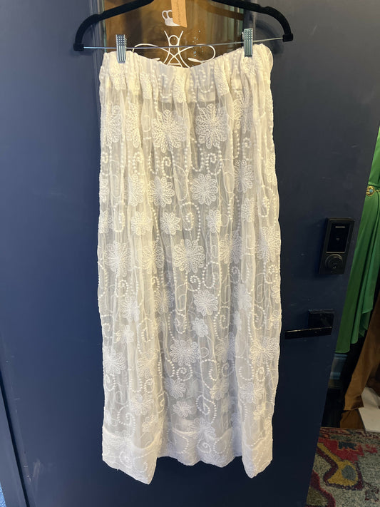 Floral Lace Maxi Skirt