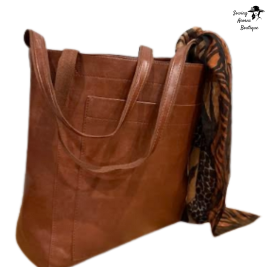 02 large tote mocha brown sowing acorns boutique