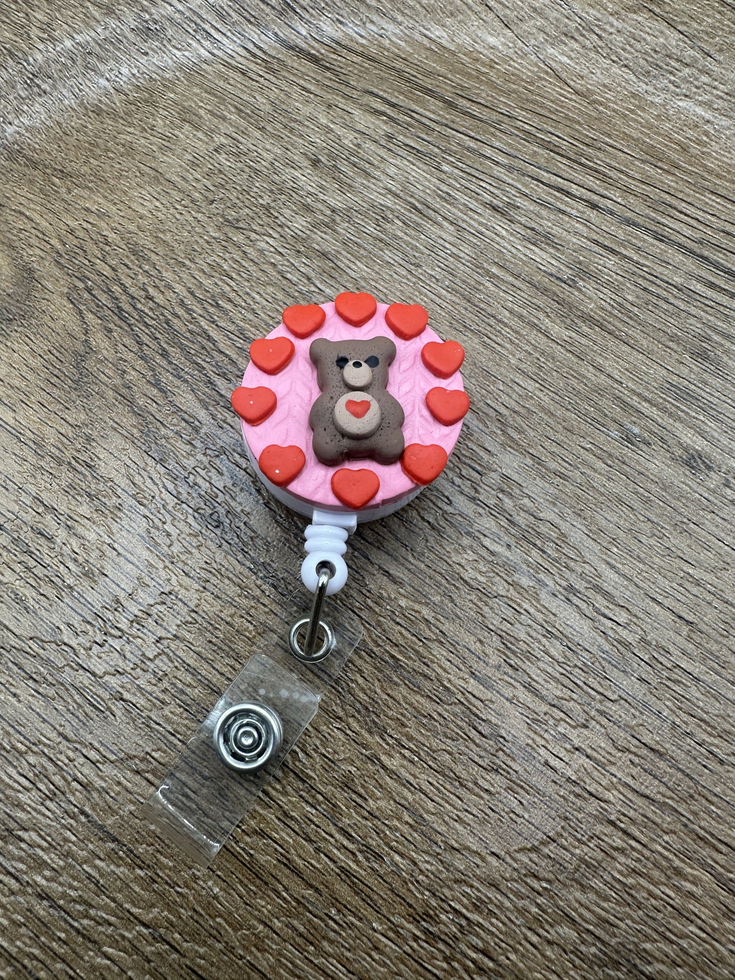 Teddy Bear ID Badge Reel