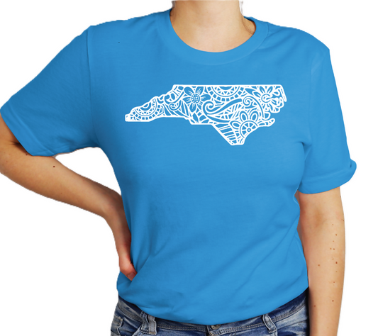 Neon Blue State Mandala