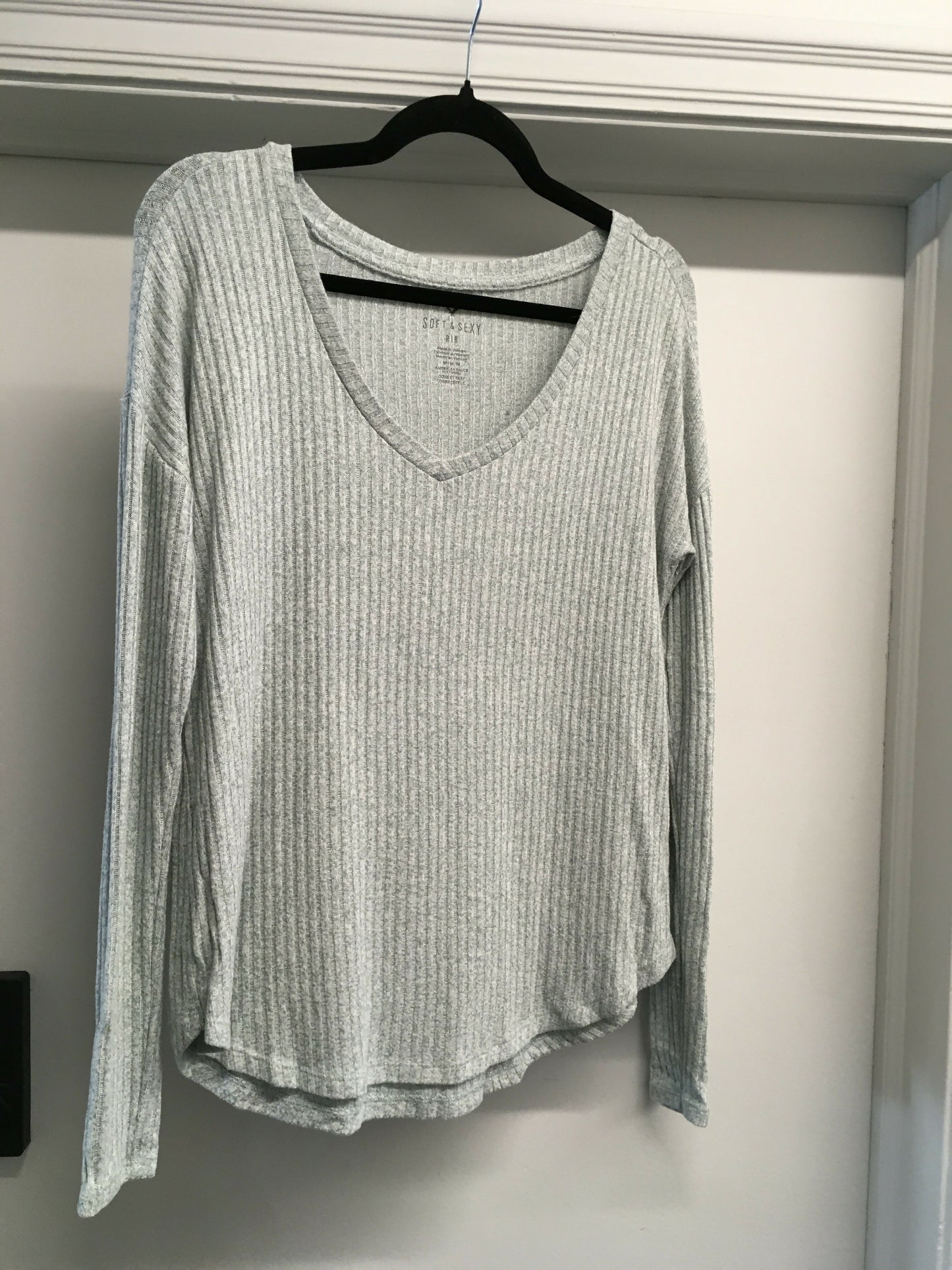 American Eagle Soft & Sexy Plush Long-Sleeve Top
