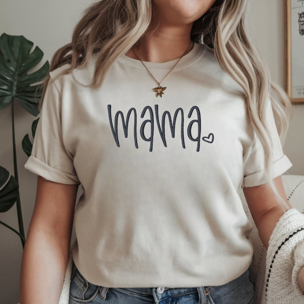 Mama Embroidered T-Shirt