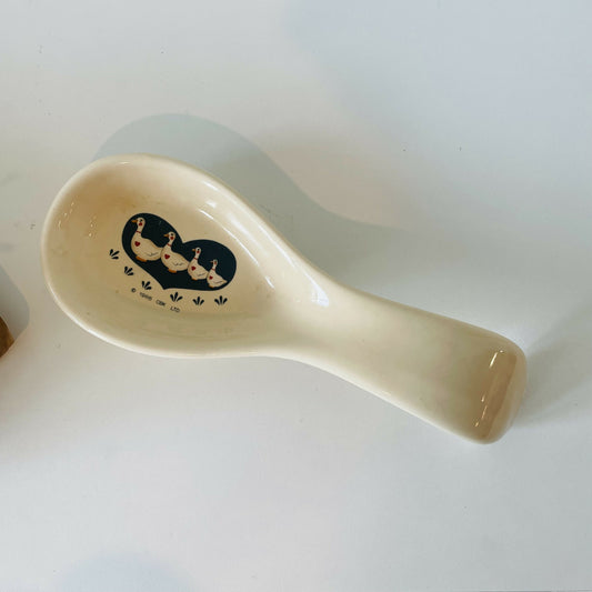 Vintage Goose Spoon Rest