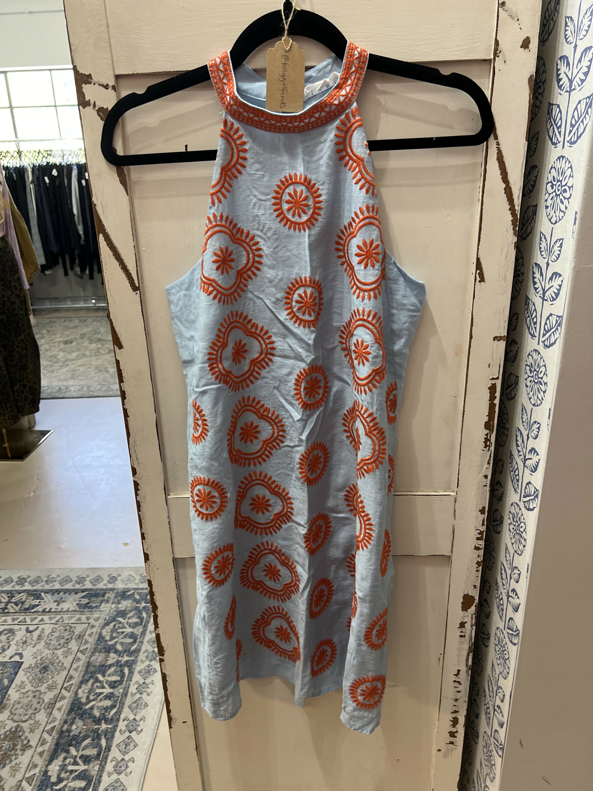 THML Embroidered Mini Dress XS THML Embroidered Mini Dress XS