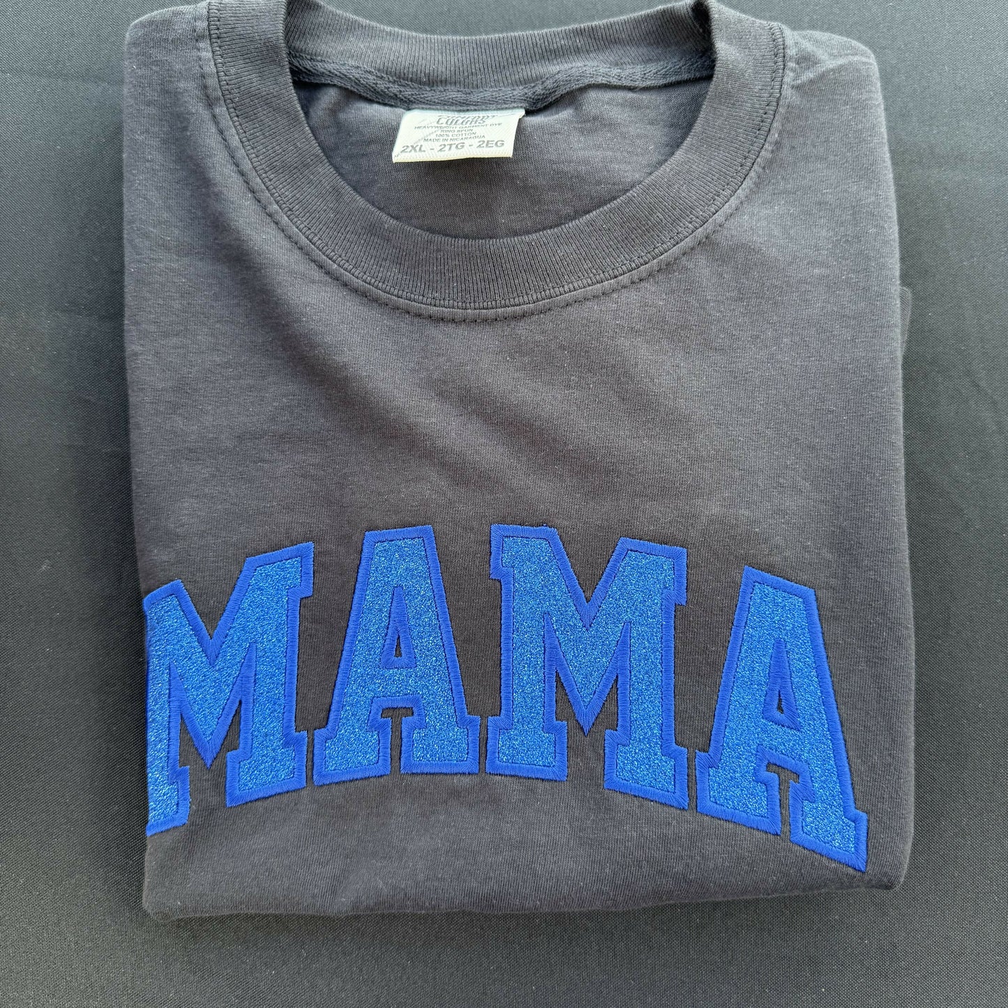 Mama Applique Embroidered T-Shirt