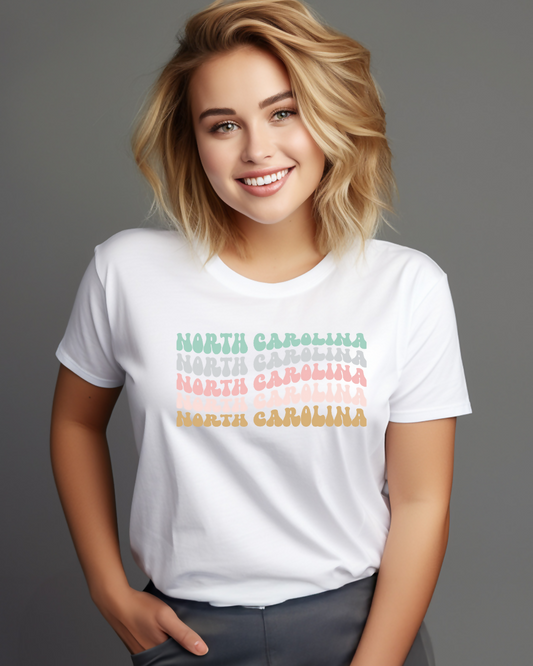 White Shirt NC Stack Multi Color