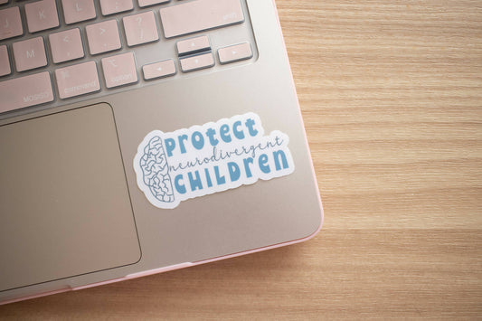 Protect Neurodivergent Blue Sticker