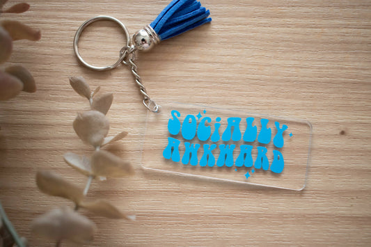 Socially Awkward Keychain